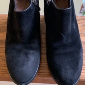 Taryn Rose Black Suede Ankle Boots